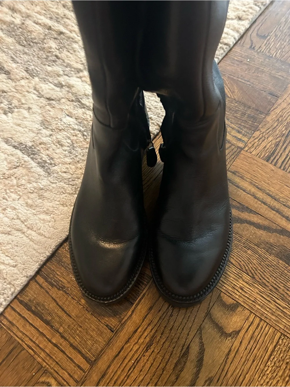 G by Guess Tan Leather Boot Interior Detail